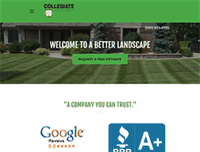 Tablet Screenshot of collegiate-landscaping.com